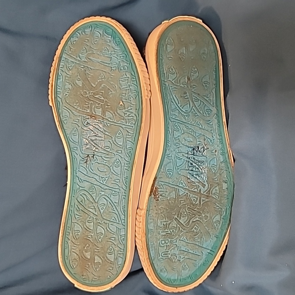Blowfish Black Frayed Canvas Slip-Ons - Picture 6 of 6